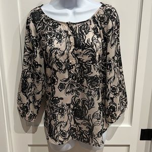 Loft flowy flower print top